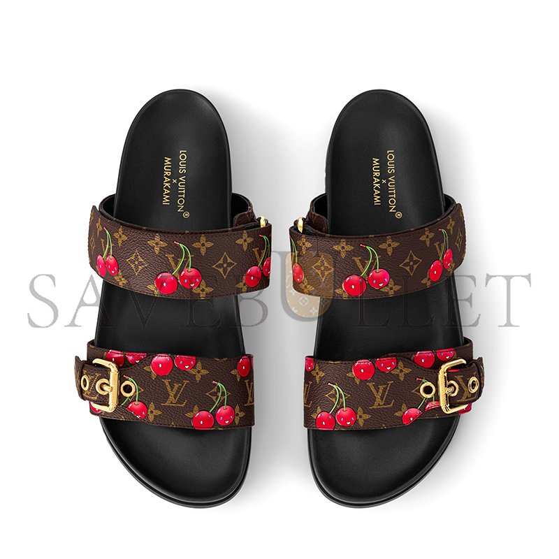 l0*is V*t0n murakami lv x tm bom dia flat comfort mule 1ahm03